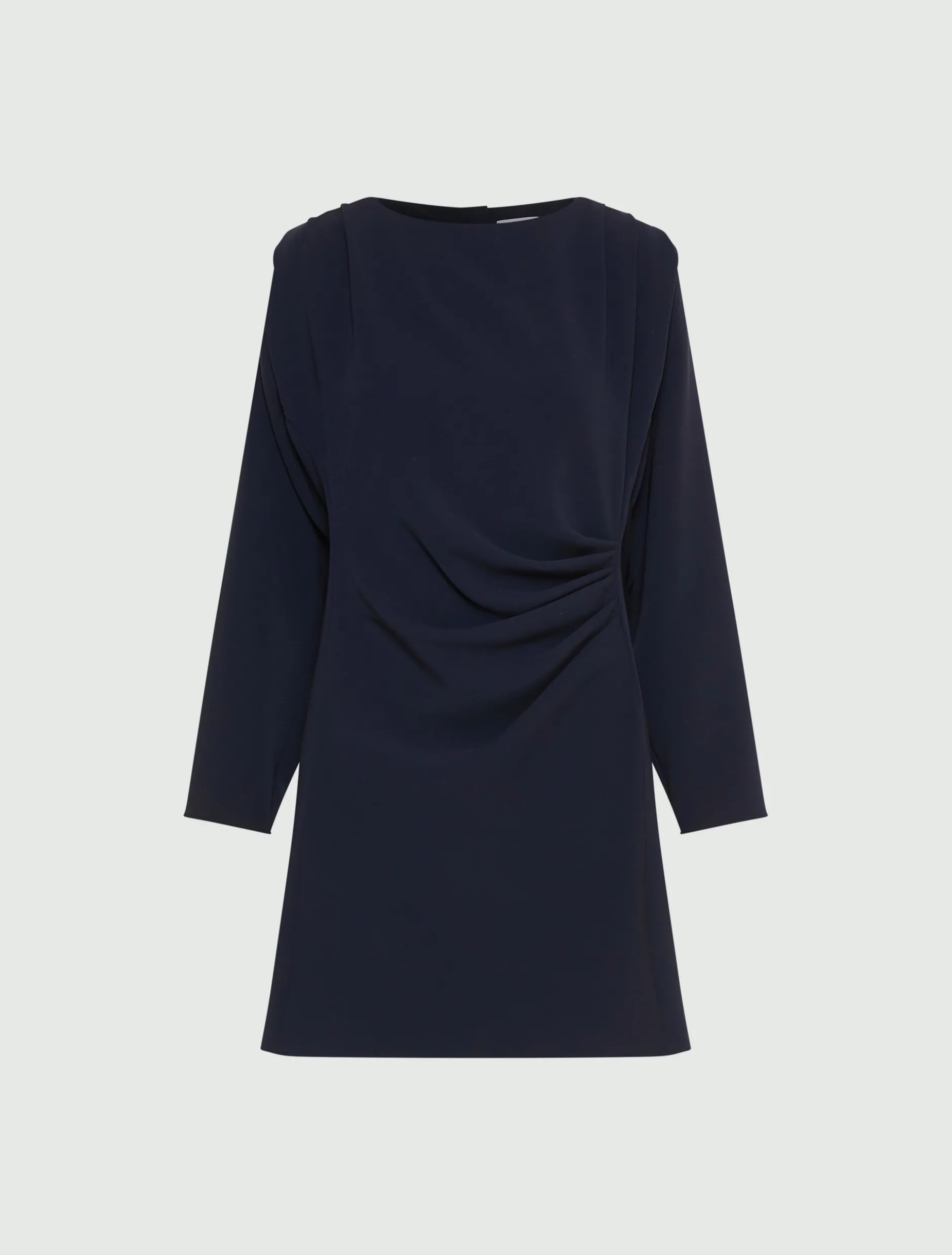Abito con arriccio in cady - BLU