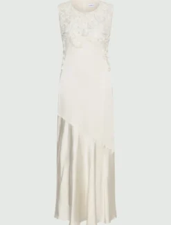 Abito con ricamo Cornely - BIANCO LANA