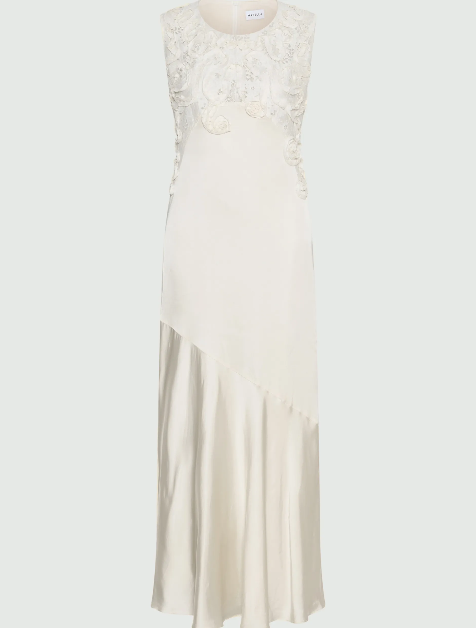 Abito con ricamo Cornely - BIANCO LANA