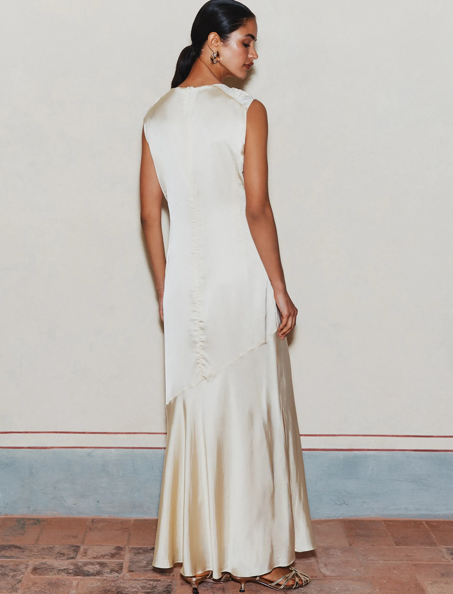 Abito con ricamo Cornely - BIANCO LANA