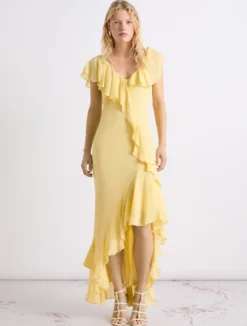 Abito con volant - GIALLO