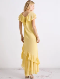 Abito con volant - GIALLO