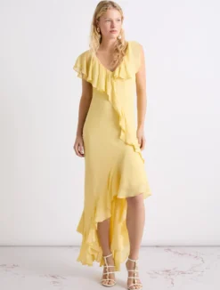 Abito con volant - GIALLO