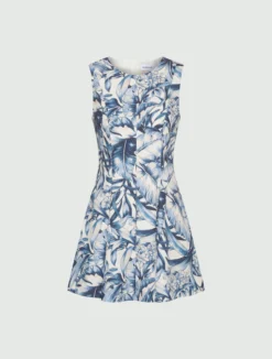 Abito corto fit and flare - Azzurro