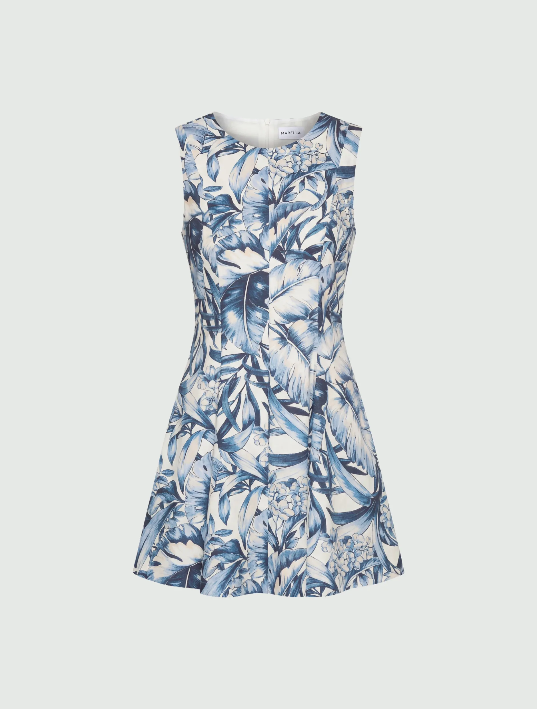 Abito corto fit and flare - Azzurro