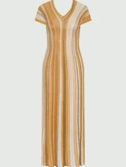 Abito in jersey con lurex - ZAFFERANO