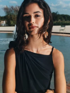 Abito in jersey stretch - NERO
