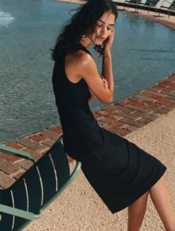 Abito in jersey stretch - NERO