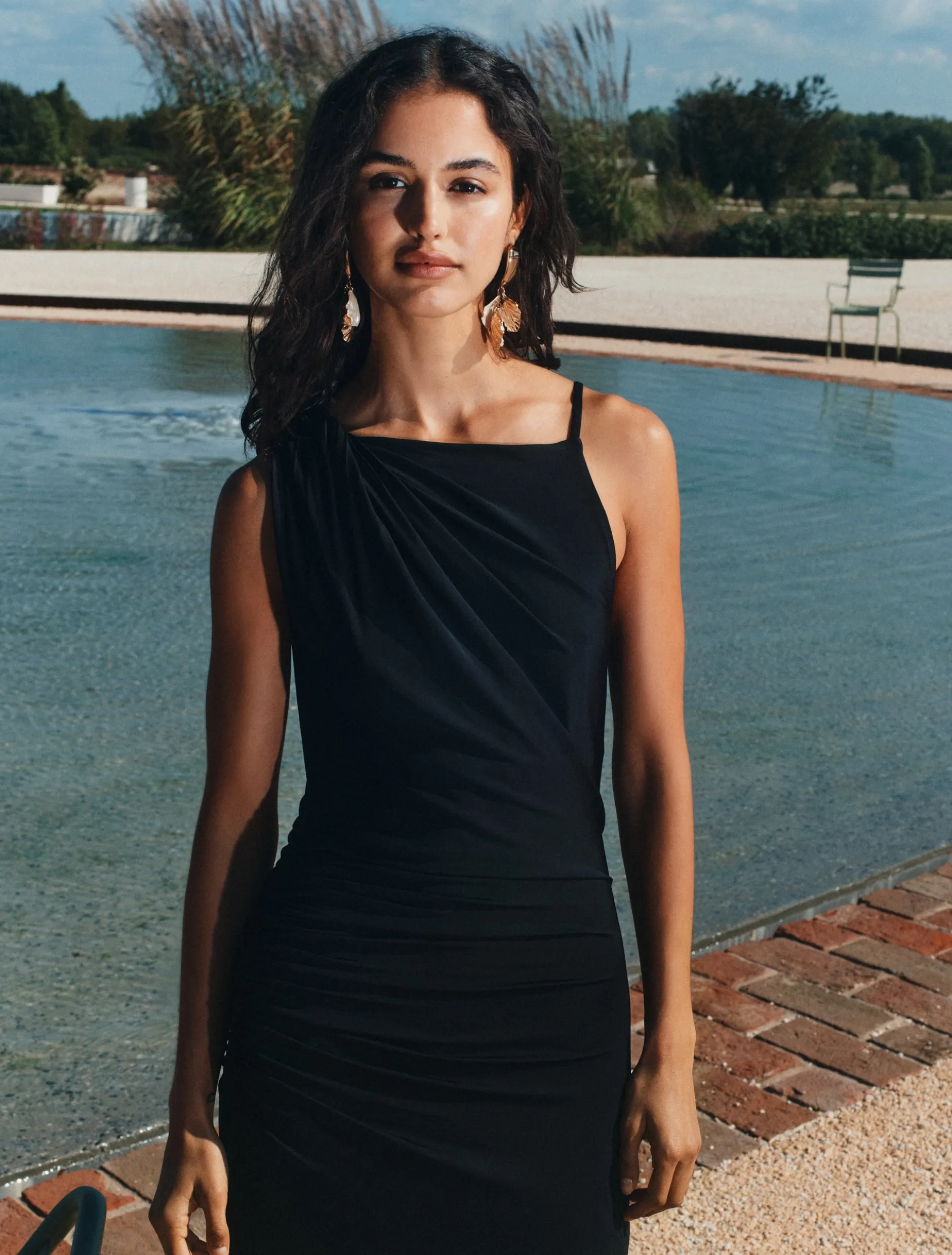 Abito in jersey stretch - NERO