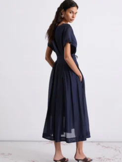 Abito in organza - BLU NOTTE