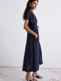 Abito in organza - BLU NOTTE