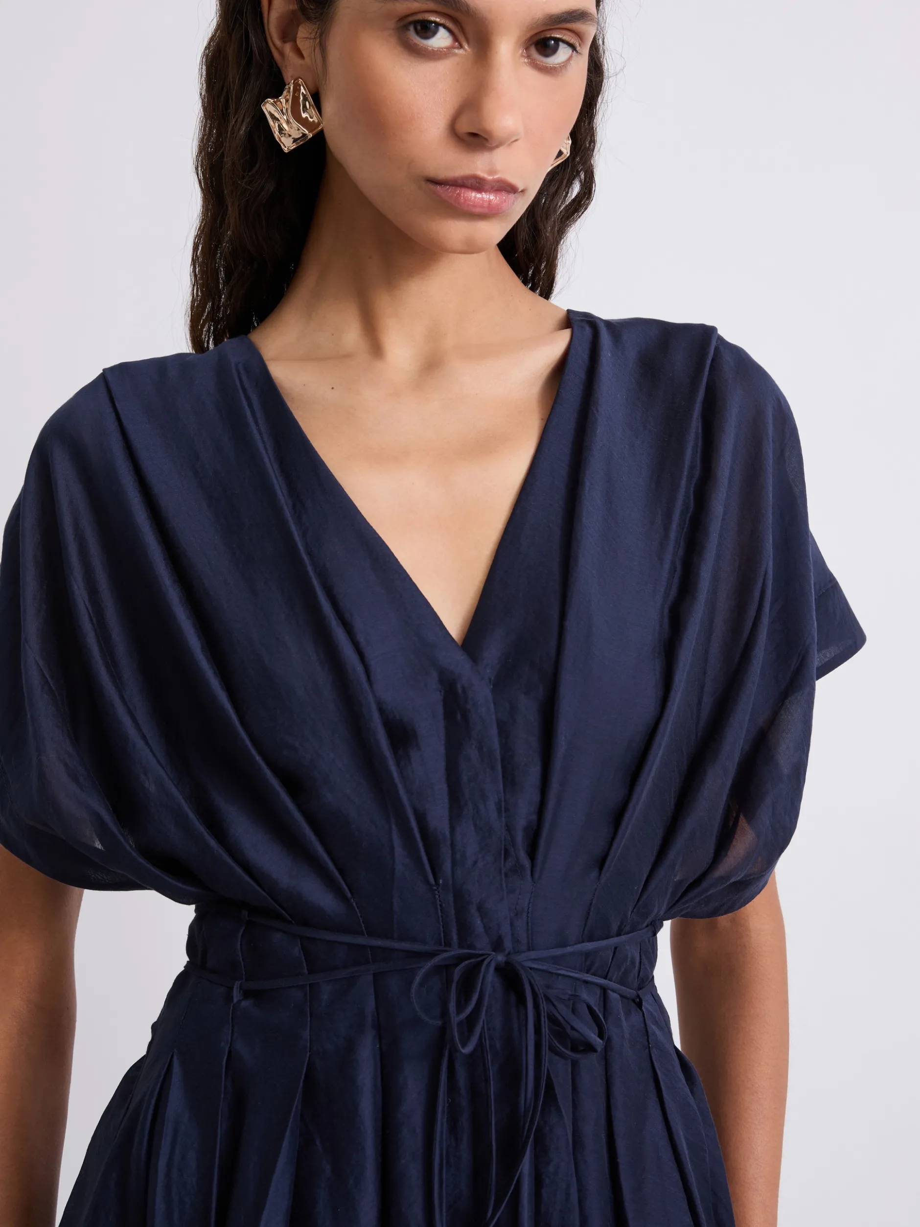 Abito in organza - BLU NOTTE