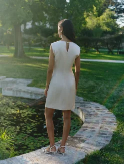 Abito smanicato in satin - CIPRIA