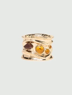 Bangle con dettagli effetto occhio di tigre - AMBRA