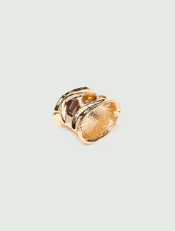 Bangle con dettagli effetto occhio di tigre - AMBRA