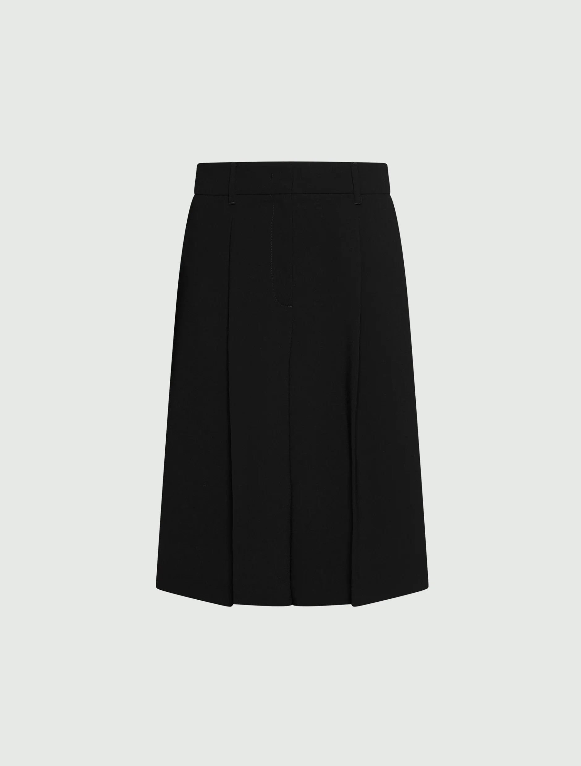 Bermuda in envers satin - NERO