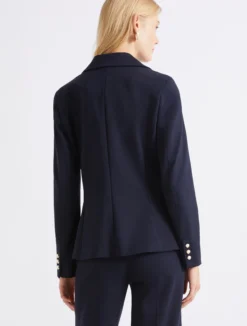 Blazer aderente in jersey - BLU