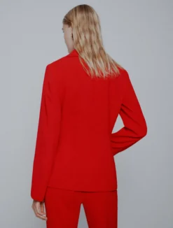Blazer con fiocco - ROSSO