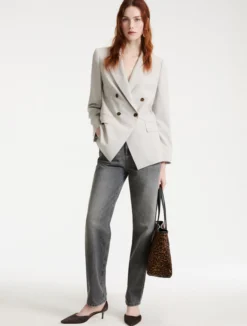Blazer doppiopetto - GRIGIO CHIARO
