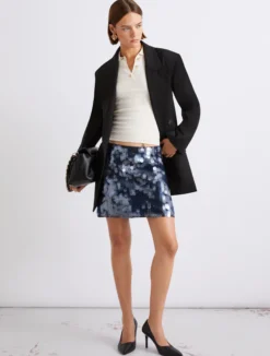 Blazer doppiopetto in pura lana - NERO