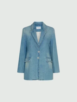 Blazer in denim chiaro - BLUE JEANS