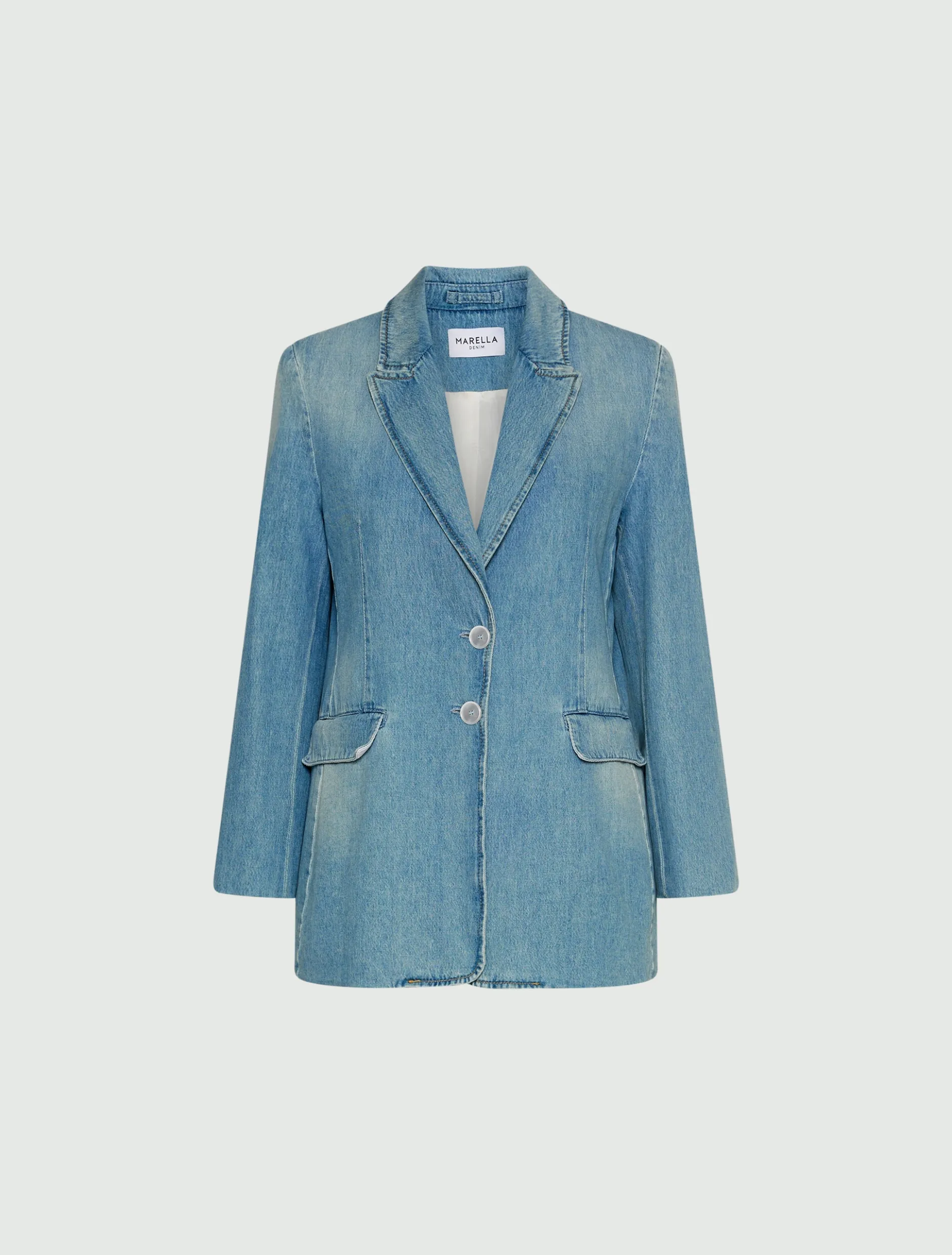 Blazer in denim chiaro - BLUE JEANS