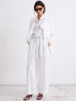 Blazer in puro lino - BIANCO OTTICO