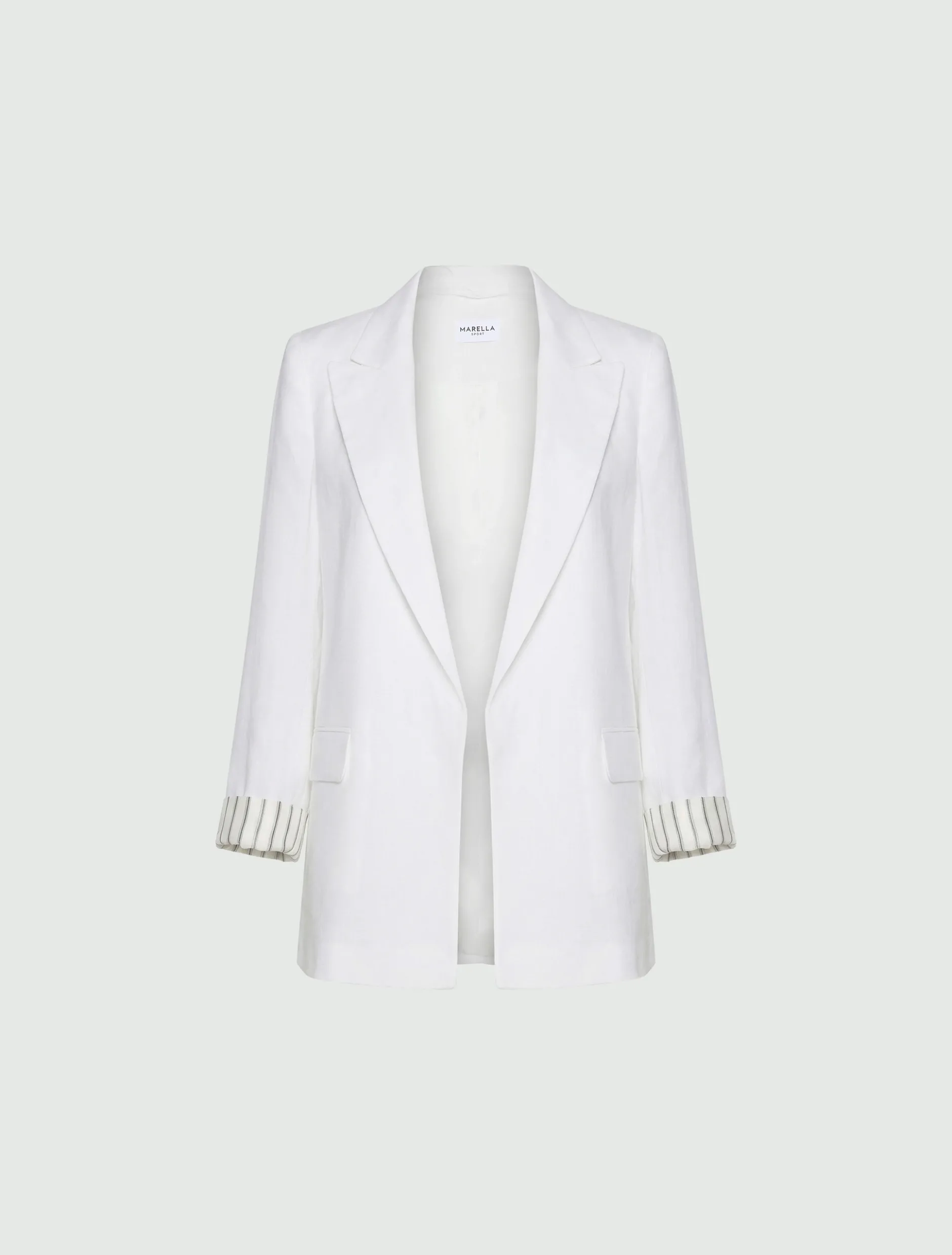 Blazer in puro lino - BIANCO OTTICO