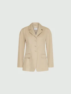 Blazer strutturato in gabardina - SABBIA