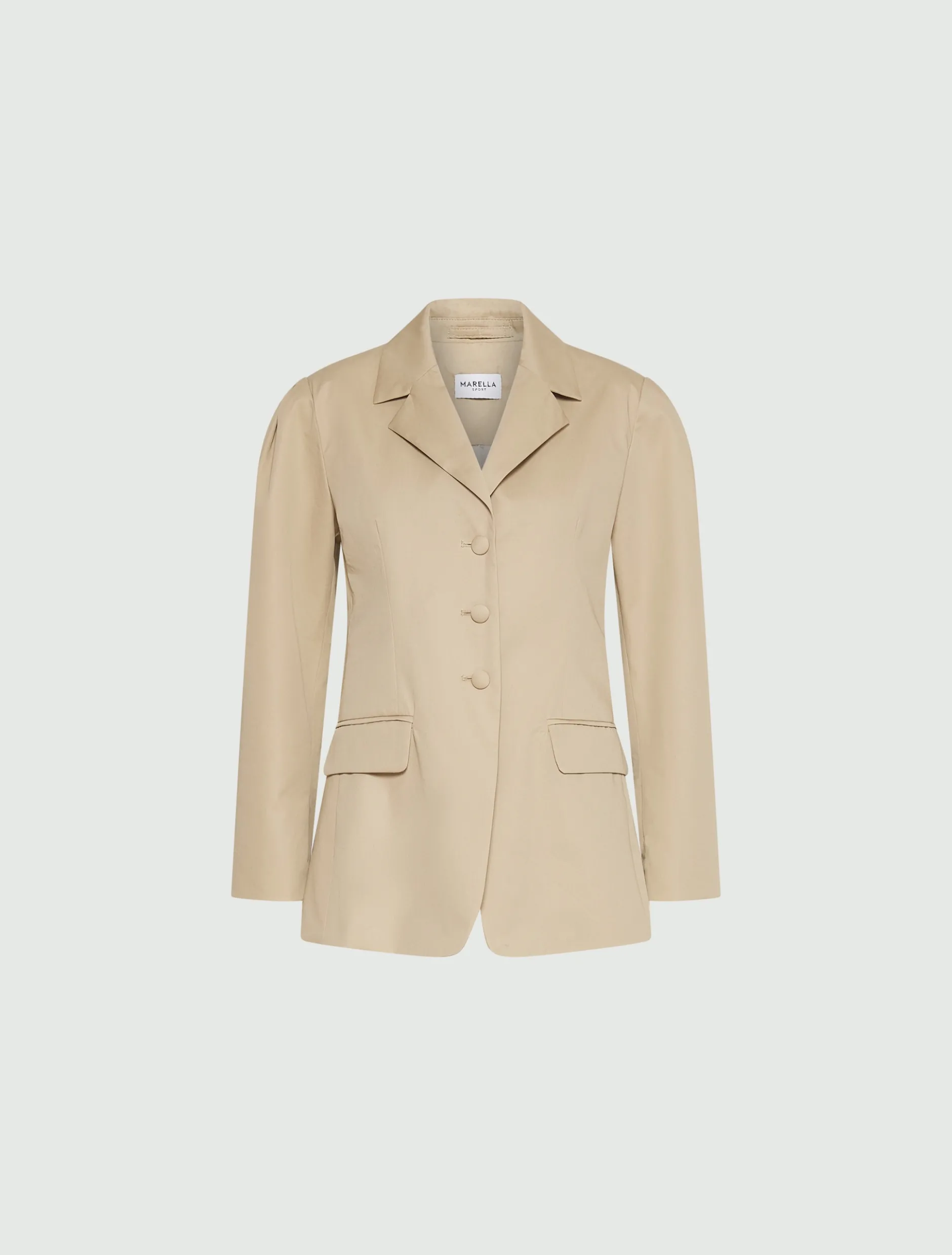 Blazer strutturato in gabardina - SABBIA