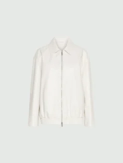 Blouson in nappa - BIANCO LANA