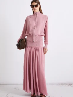 Blouson sportivo in georgette - ORTENSIA