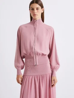 Blouson sportivo in georgette - ORTENSIA