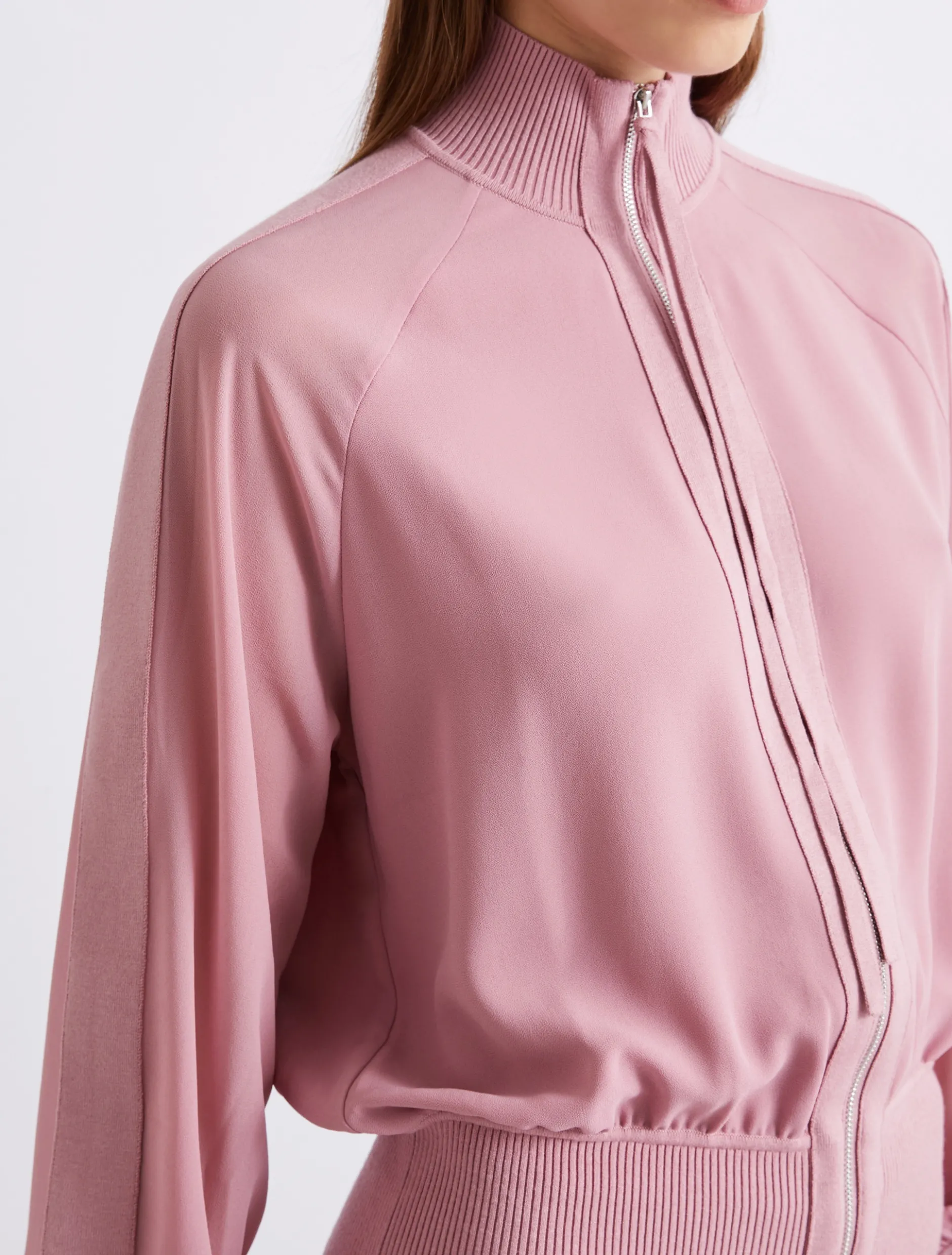 Blouson sportivo in georgette - ORTENSIA