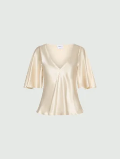 Blusa in raso di seta - CIPRIA