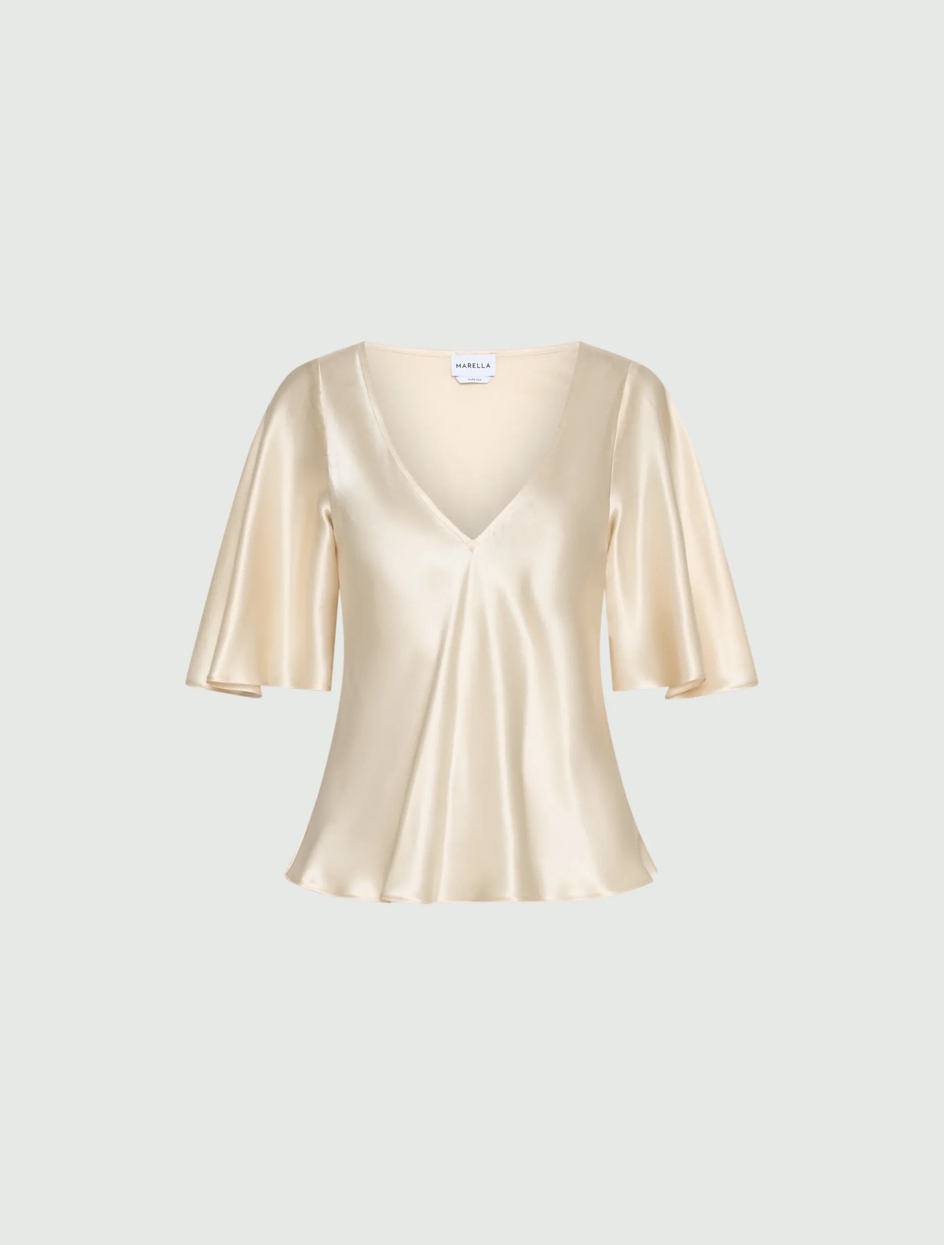 Blusa in raso di seta - CIPRIA