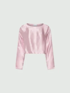 Blusa in raso leggero - ROSA