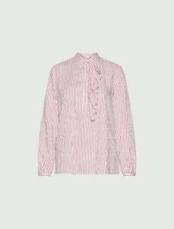 Blusa in twill - ROSSO