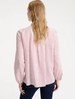Blusa in twill - ROSSO