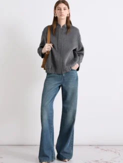 Bomber in misto lana - GRIGIO MEDIO