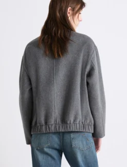 Bomber in misto lana - GRIGIO MEDIO
