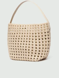 Borsa grande in tessuto intrecciato - NUDO