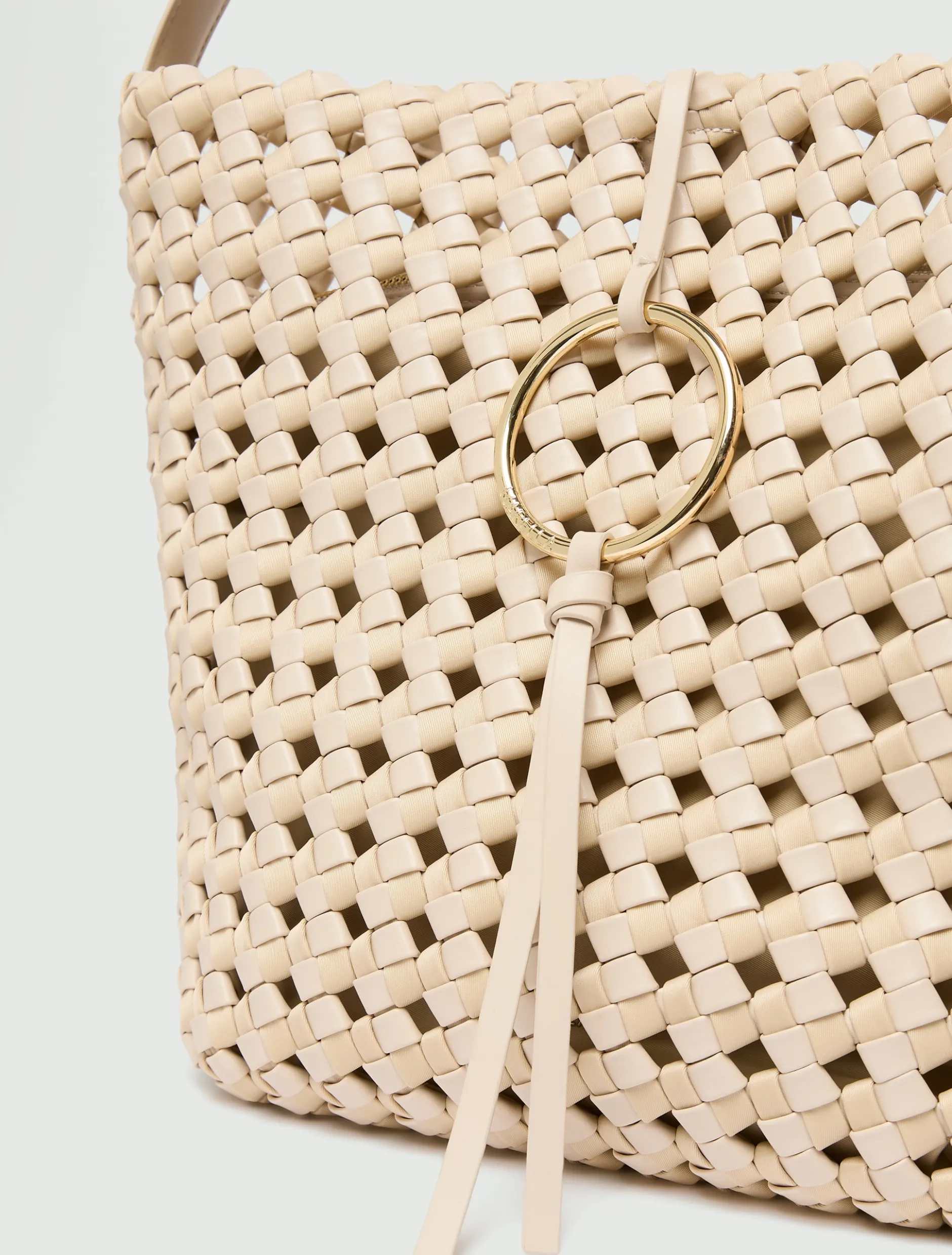 Borsa grande in tessuto intrecciato - NUDO