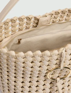 Borsa grande in tessuto intrecciato - NUDO