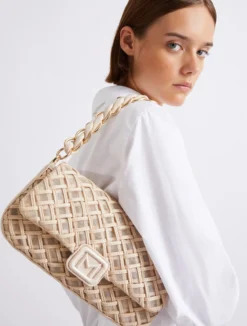 Borsa Le Muse medium con intreccio - NUDO