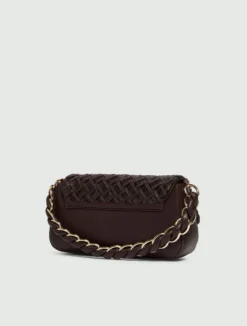 Borsa Le Muse medium con intreccio - TESTA DI MORO