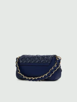 Borsa Le Muse medium con intreccio - BLU