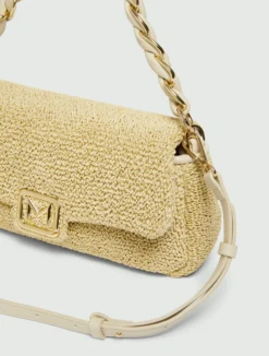 Borsa Le Muse medium effetto rafia - NATURALE