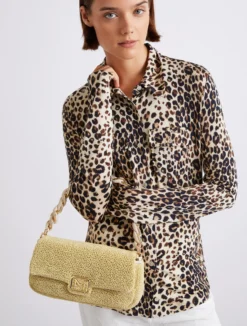 Borsa Le Muse medium effetto rafia - NATURALE