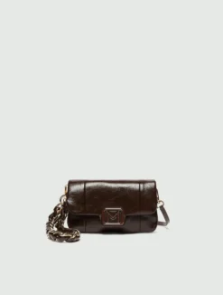 Borsa Le Muse mini in tessuto spalmato - TESTA DI MORO